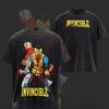 2026 Summer Hot Sale Anime Invincible Washed Graphic T-shirt Men Women Gothic Oversized T-shirt Harajuku Hip Hop Punk T-shirt