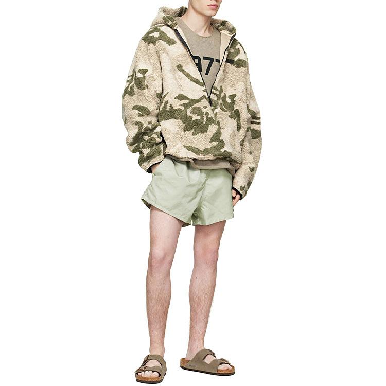 Fear of God Essentials Spring/Summer 2022 Nylon Shorts Men Bottoms Seafoam FOG-SS22-751