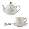 London Pottery 600ML flamigo Animal ceramic teapot with infuser porcelain tea pot with strainer 220ml cup and saucers