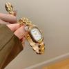 New Golden Bracelet Women's Watch Oval Simple Light Luxury Quartz Wristwatch Ladies Watches
