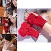 Damen Strick Warme Handschuhe Mit Halbfinger Stil Und Funktionalität Für Den Winter