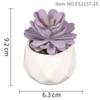 Purple Fake Succulent Potted Plant Simulation Succulent Plant Mini Fake Flower Small Bonsai Store Decoration Home Decoration