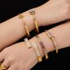 European and American Cross-Border Zircon Daisy Clasp Openable Bracelet - Fresh, Niche, Light Luxury Bracelet Set
