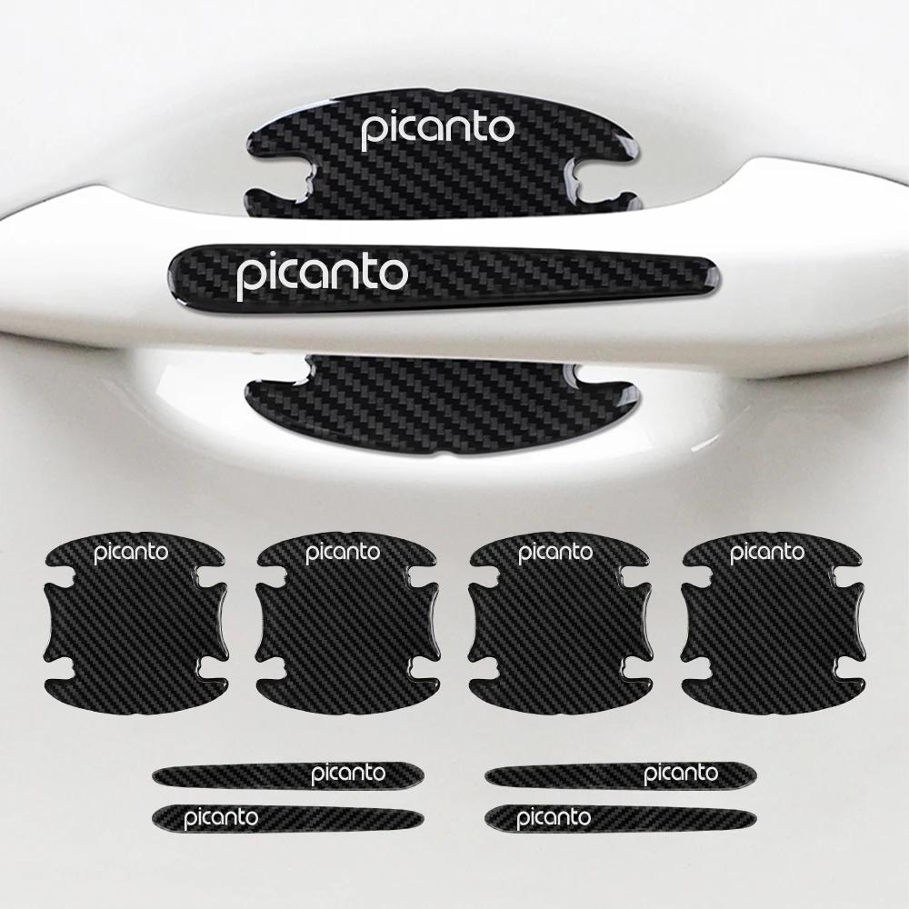 MTDY7 8Pcs/1Set Car Door Handle Protective Stickers For Kia PICANTO MOHAVE RIO CARNIVAL SELTOS NIRO CARENS CERATO VENGA K5 Accessories
