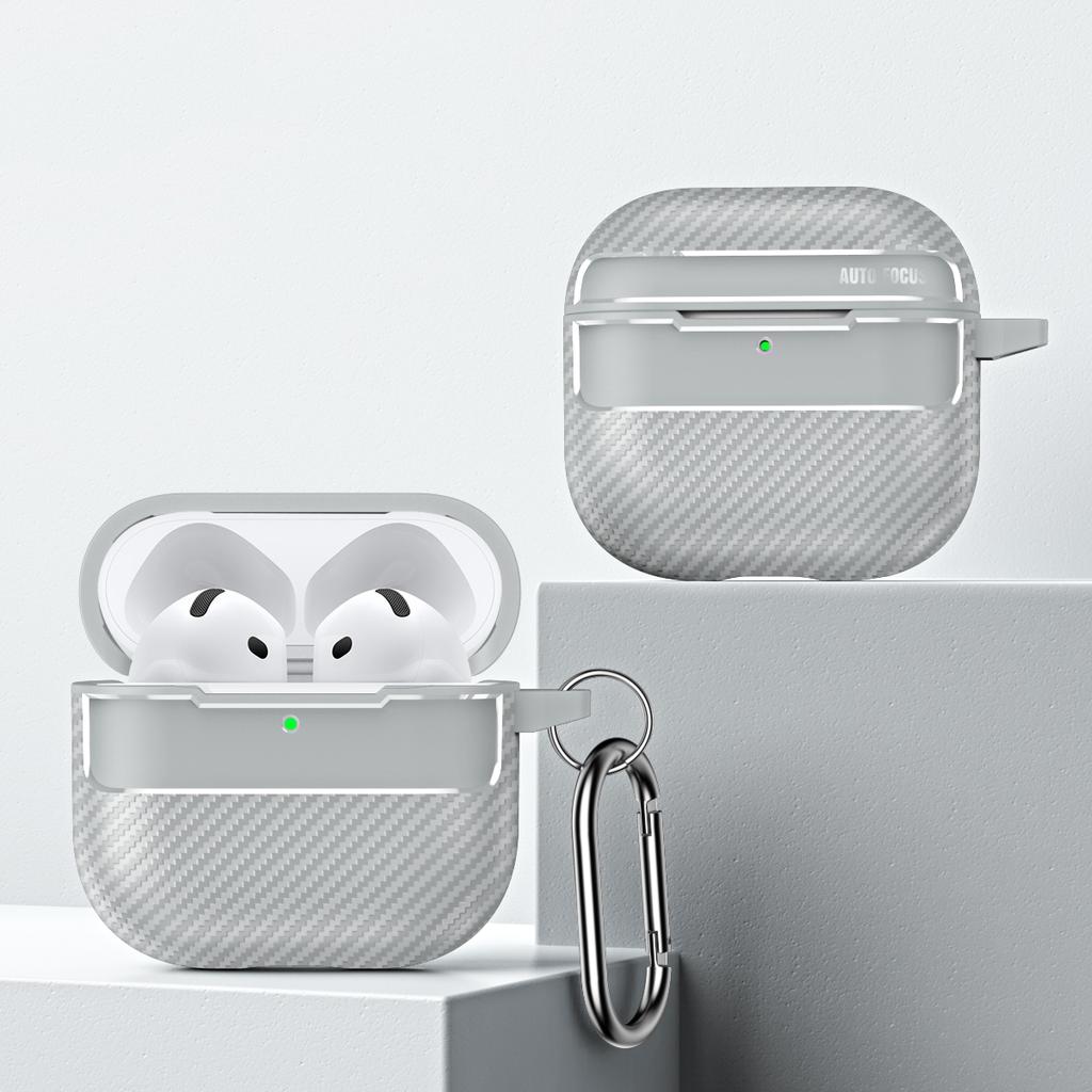 Business Carbon Fiber Pattern Earphone Accessories For Airpods 1 2 3 4 Protective Cover Suitable For Airpods Pro/Pro2/Pro3