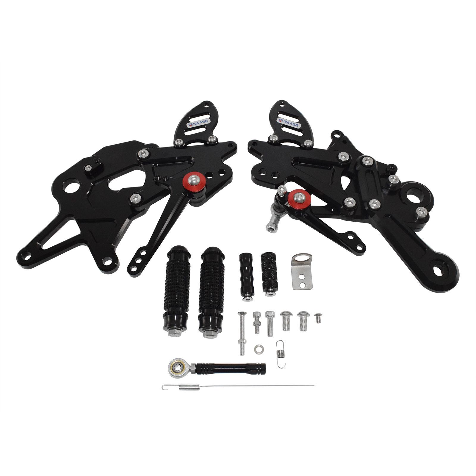 

Kawasaki Ninja 650/Z650/ER6N (2017-2023) Raised Footpegs Rearset Assembly чёрный