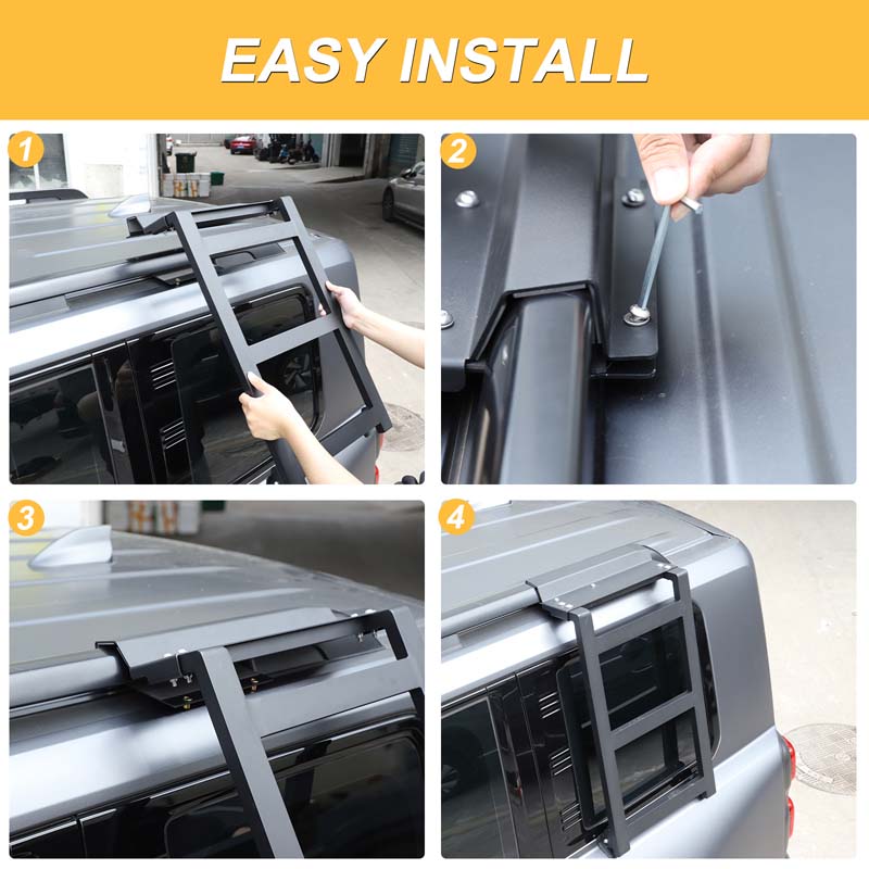 For Great Wall Haval H9 2025 2025 Carbon Steel Car styling Stainless steel Black Car Side Ladder Car Exterior Accessories