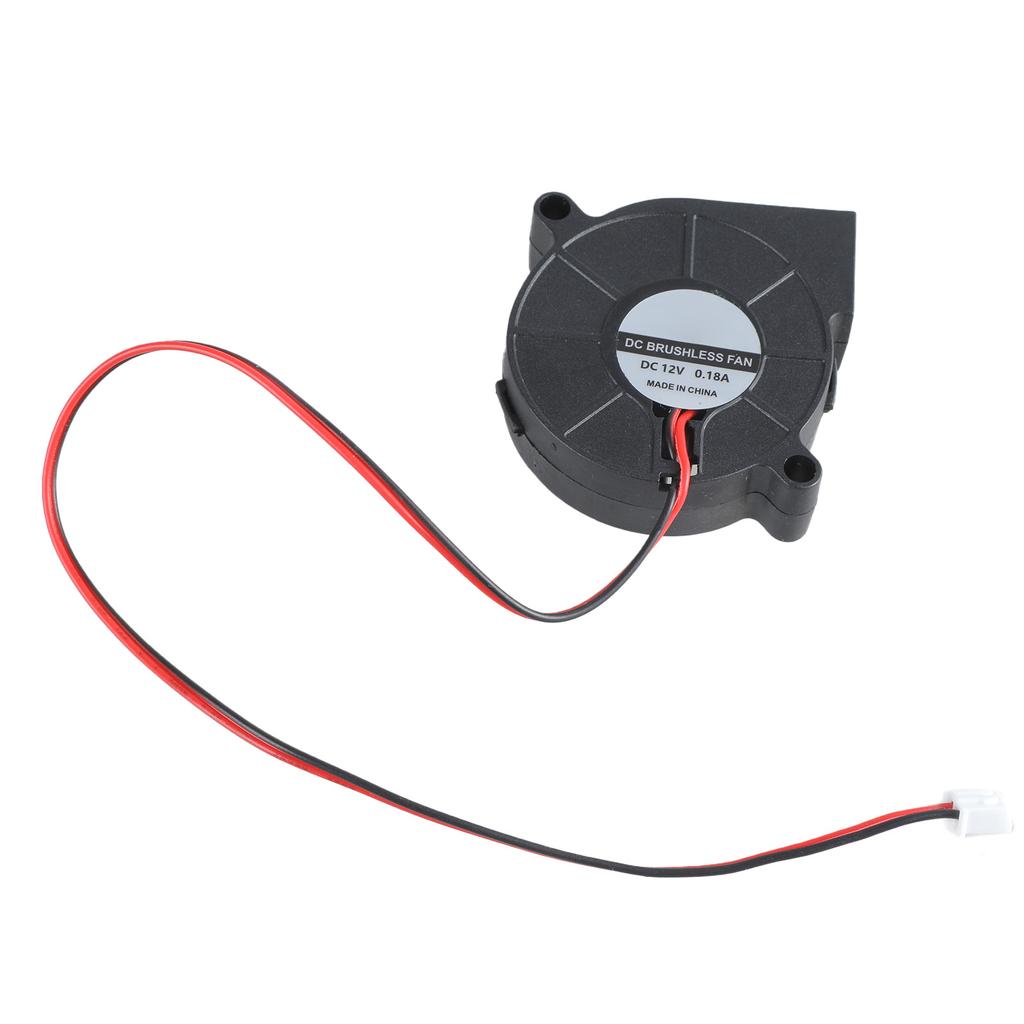 Wentylator dmuchawy powietrza 5015 5V/3000RPM 12V/5500RPM 24V/4000RPM do drukarek 3D, laptopów, komputerów, łożysko olejowe, przewód 28cm