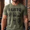LGBTQ Fitness Shirt, Lustiges Trainings-Humor-T-Shirt, Vintage Muskelanatomie-Druck