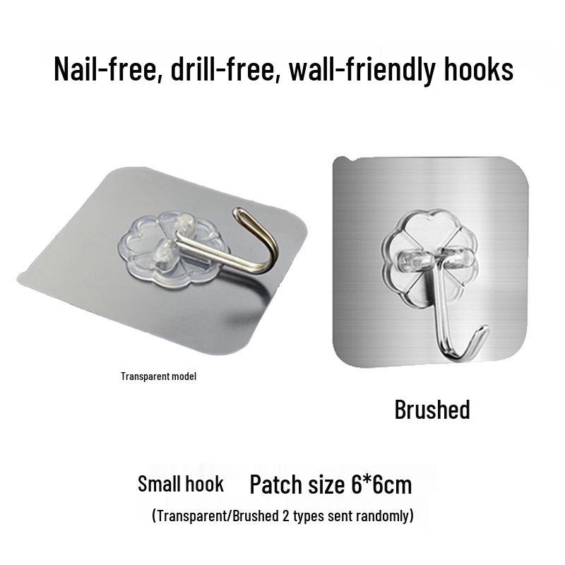 Reusable No-Drill Adhesive Wall Hooks