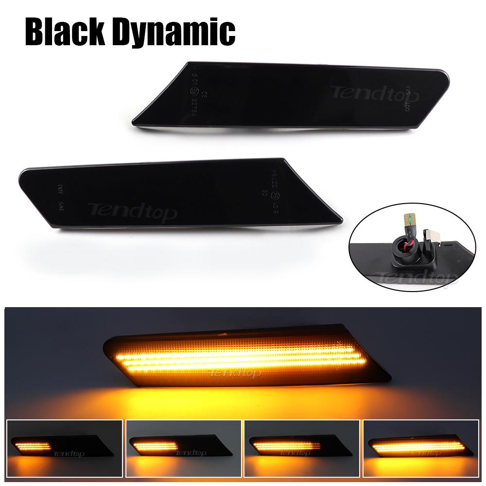 Led signal Dynamic Side Marker Lights for Porsche 997 911 Boxster 987 Spyder Cayman 987 Sport Flash Sequential Indicator Lamps