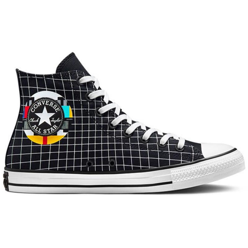 Converse Chuck Taylor All Star Comfortable and Versatile High-Top Espadrilles Unisex Black & White