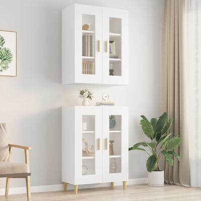 Vidaxl Wall Cabinet, White, 69.5X34X90 Cm