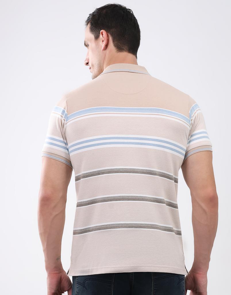 MONTE CARLO Men Collar Neck Half Sleeves T-Shirt