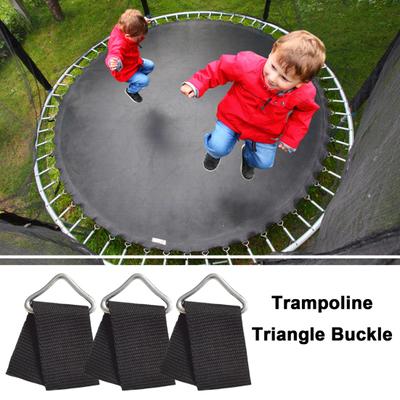 Trojúhelníková přezka na trampolínu s popruhem Těžký galvanizovaný ocelový drát Kovový trojúhelníkový kroužek ve tvaru V pro děti trampolína 30ks