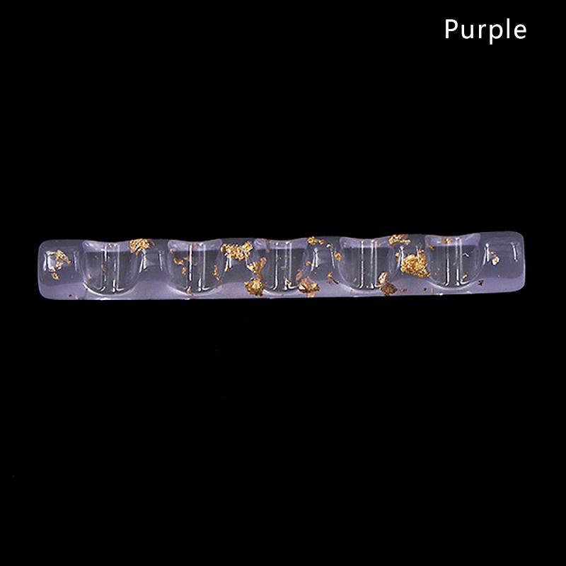 

5 сеток акриловая стойка для кистей для дизайна ногтей полка для рисования подставка для ручки подставка цветной УФ-гель кисточка держатель для маникюрного салона фиолетовый