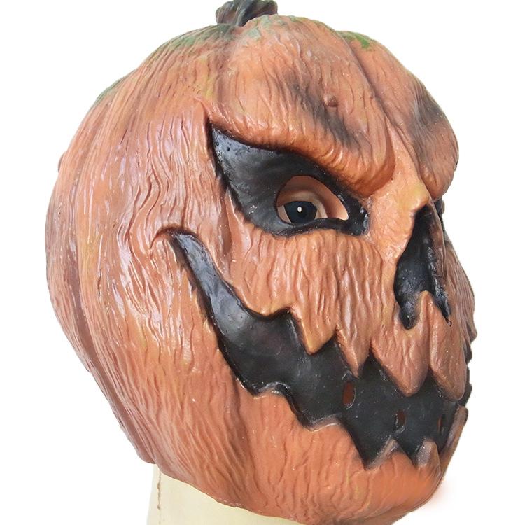 Halloween Scary Pumpkin Head Mask Party Haunted House Escape Room Scary Costume Props Pumpkin Mask