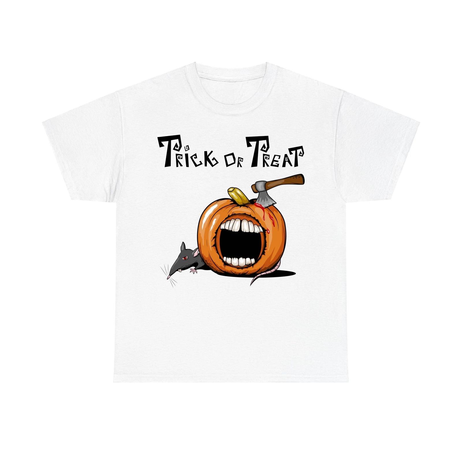 

Injured pumpkin Halloween t shirt, Trick or treat, Funny, Unisex t shirt Tee Top L