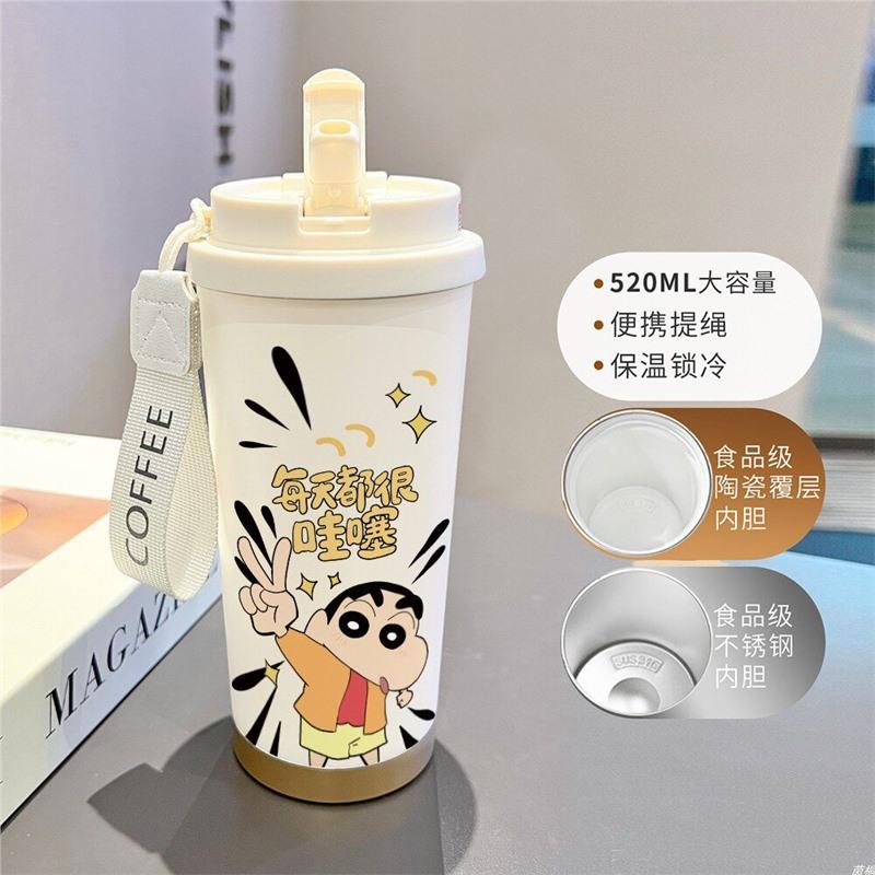 Cartoon Xiaoxin Thermos Cup 111 Stainless Steel Student High Value Office Coffee Cup Large Capacity Water Cup