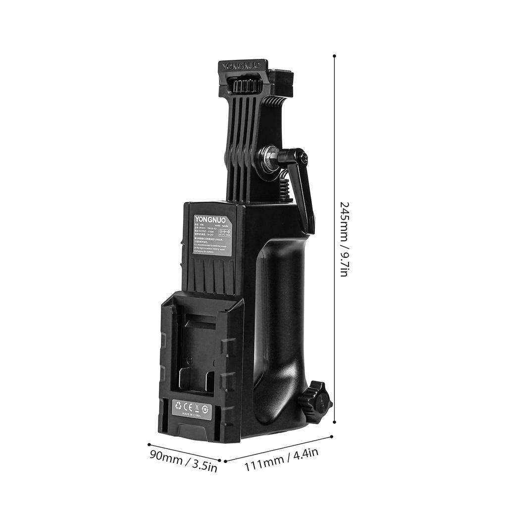 YONGNUO Batterihåndtak Dayi Slot Verktøy Batterihåndtak Strømforsyningsbase for YONGNUO YNLUX100/