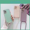 Strap Plating Phone Lanyard Cord Case For Samsung S23 S22 S21 S20 Ultra S10 Plus Fe A14 A24 A54 A73 A72 A53 A52 A13 A22 A50xiaomi Redmi 10 9 9a 9c 9t