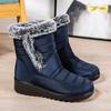 Snow Women'S Boots Flat Ladies Shoes Platform Shoes Woman Fashion Mid Women'S High Boots Soft Botas Mujer Winter Shoes Boots