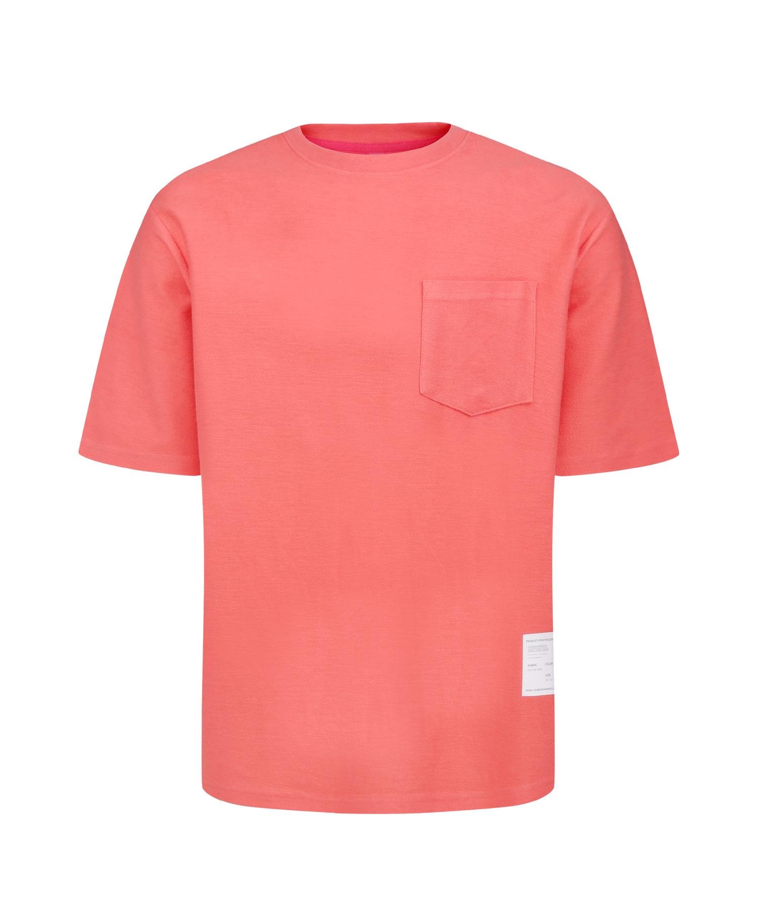United Garments Side Label French Terry Crewneck (Coral) Coral/38