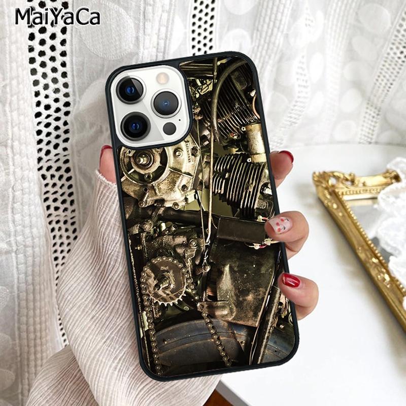 

Motor Engine Motorcycle Phone Case Cover For iPhone 17 Air 16 16e 15 plus 11 12 13 14 pro max shell coque iPhone 11pro max