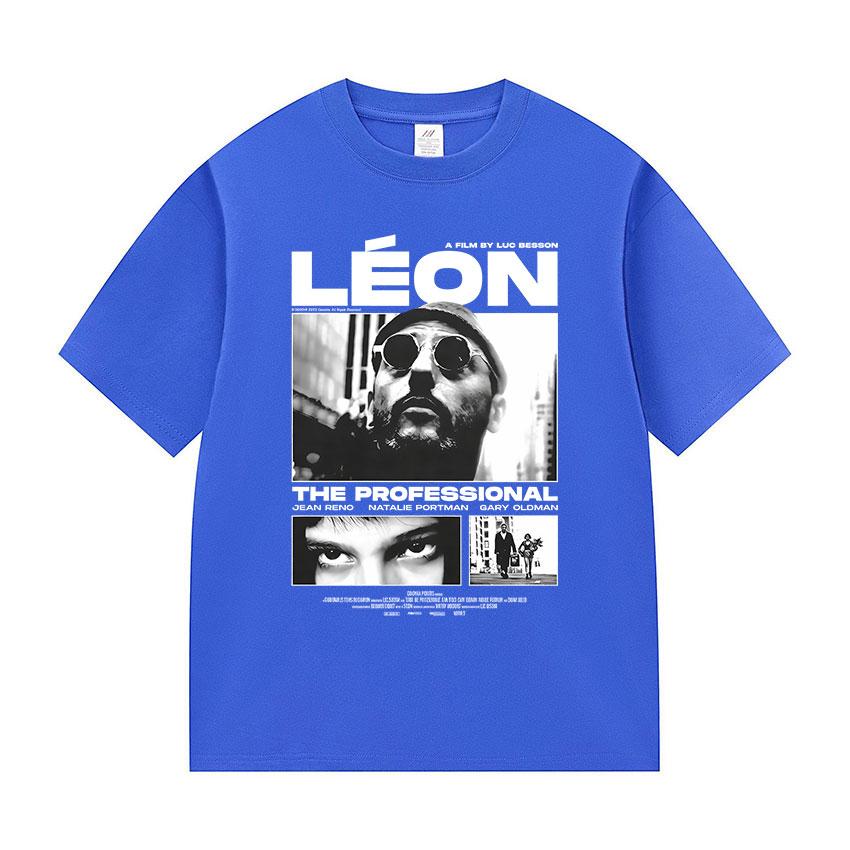 90s Leon The Professional Graphic T Shirts Unisex Cosplay Fashion Tide Short Sleeve Casual Top Vintage Oversized Cotton T Shirt