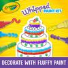 Crayola Whipped Cream Paint 5 Coloring with Authentic Set, Colors, Sheet, Tips, 541095,