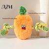 Durable Cotton Rope Toy Stuffed Vegetable Dog Toy, Interactive Squeaky Chew Plush Carrot Eggplant Aggressive Chewer Green Pepper with Arm for