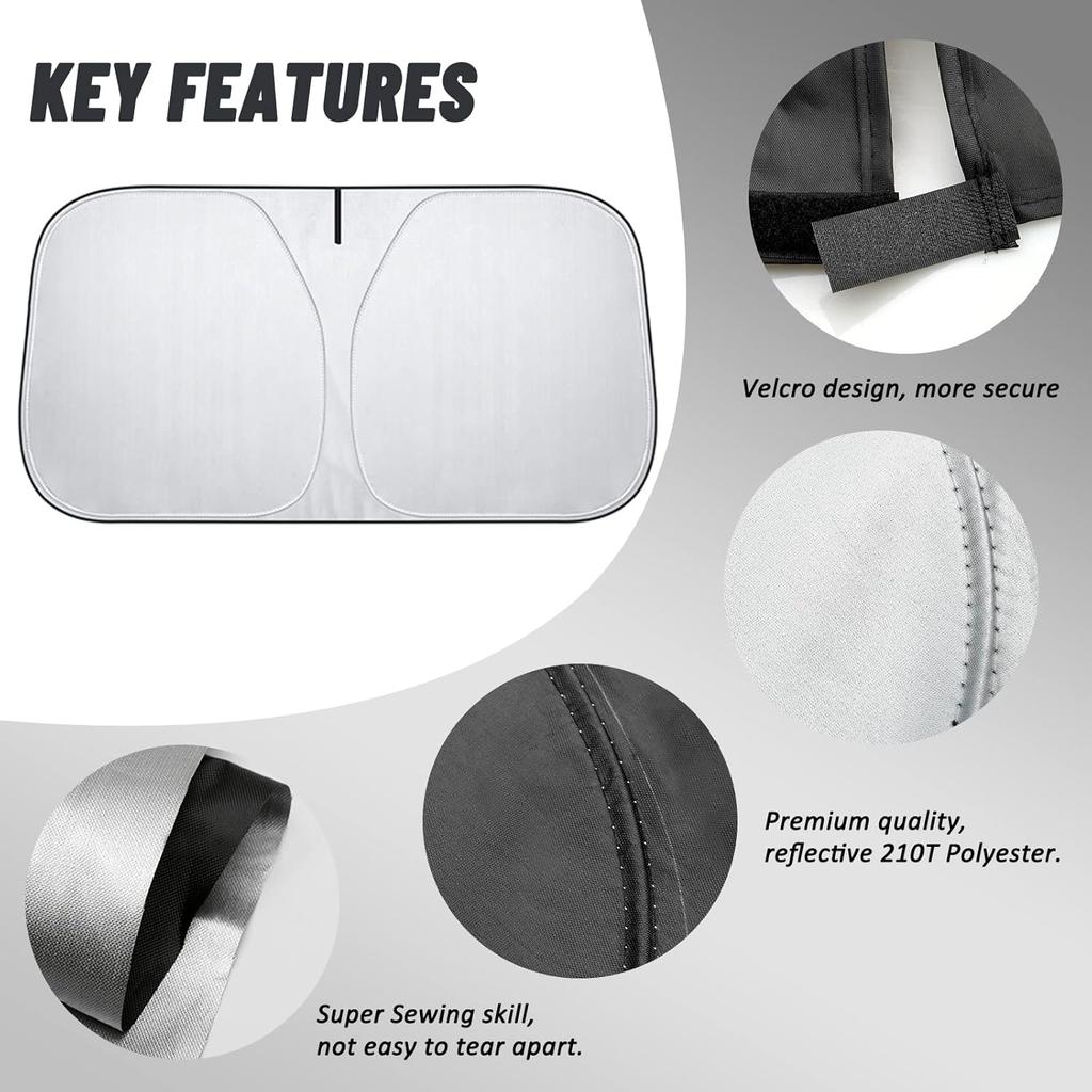 D-Lumina Windshield Sun Shade For  2024 2025 Honda HRV HR-V Accessories, Front Window Sunshade Sun Visor Protector Block UV Rays Heat, Foldable 2