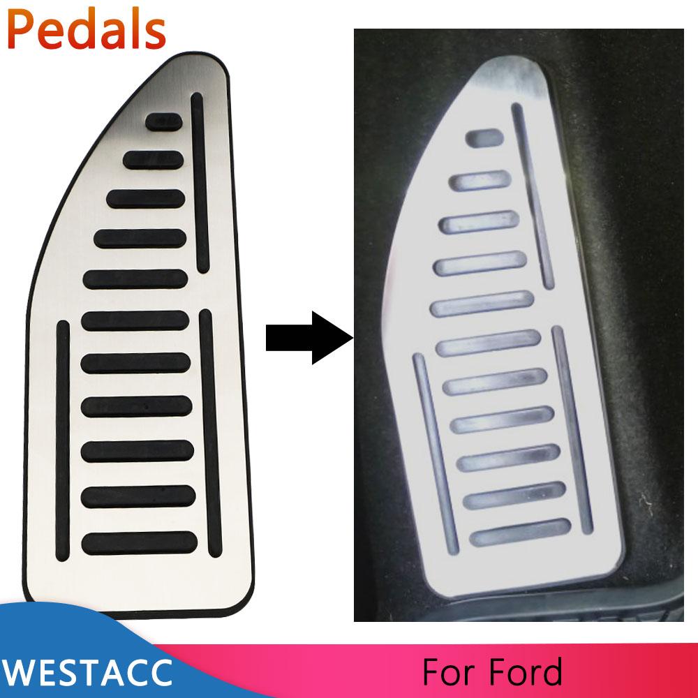 Edelstahl Auto Dead Pedal Fußstütze Pedalabdeckung für Ford Focus 2 3 4 MK2 MK3 MK4 2005- Kuga Escape LHD