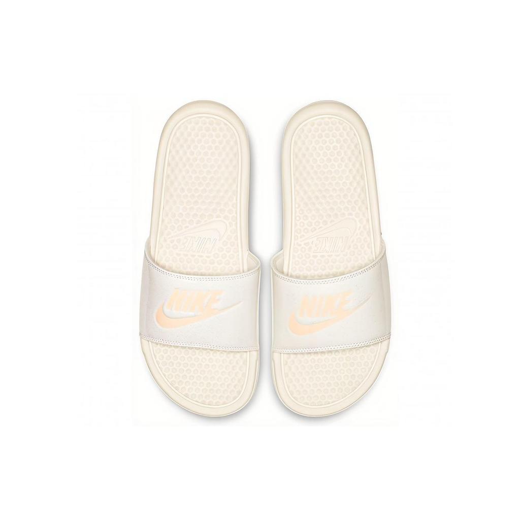 Nike Benassi JDI Fashion Comfortable Rubber Sole Slide Sandals Women Sandals Pink White 618919-021