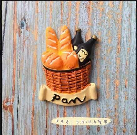 Refrigerator Magnetic Stickers Artificial Foods Fridge Magnets Cute Kitchen Decor Kawaii Home Decor Magnetic Stickers for Home