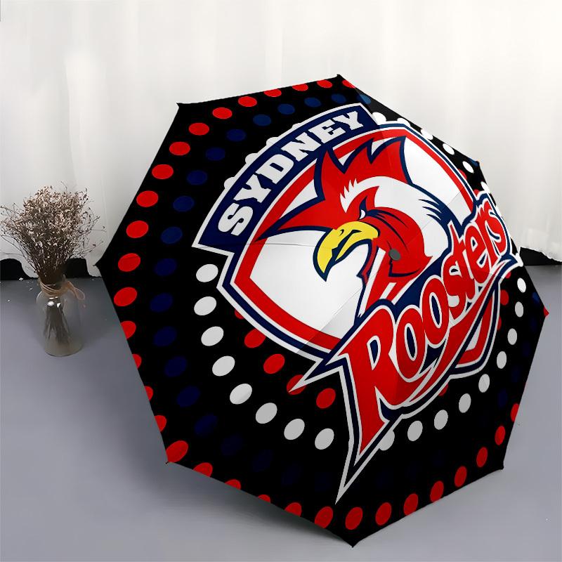 Sydney Roosters, Automatic Opening and Closing, 8 rib Structure Portable Umbrella, Suitable for Men and Women in All Seasons Perfect Gift