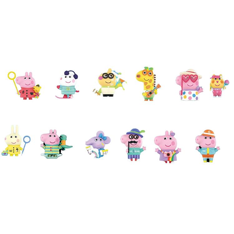 New POP MART Piglet Peppa Pig, Adventure Collection Mystery Boxes Single Mystery Box/Full Box 12 Pcs 210400008