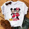 Fashion Cartoon Graphic Printed T-shirt Cute Casual O-Neck Short Sleeves T Shirt Streetwear Y2k Clothes Tops Tees
