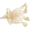 Hat Hair Clip Headband Accessory Fascinators for Women (Gold, One Size) Newest Women's Elegant Hat Strap Flower Feather Party
