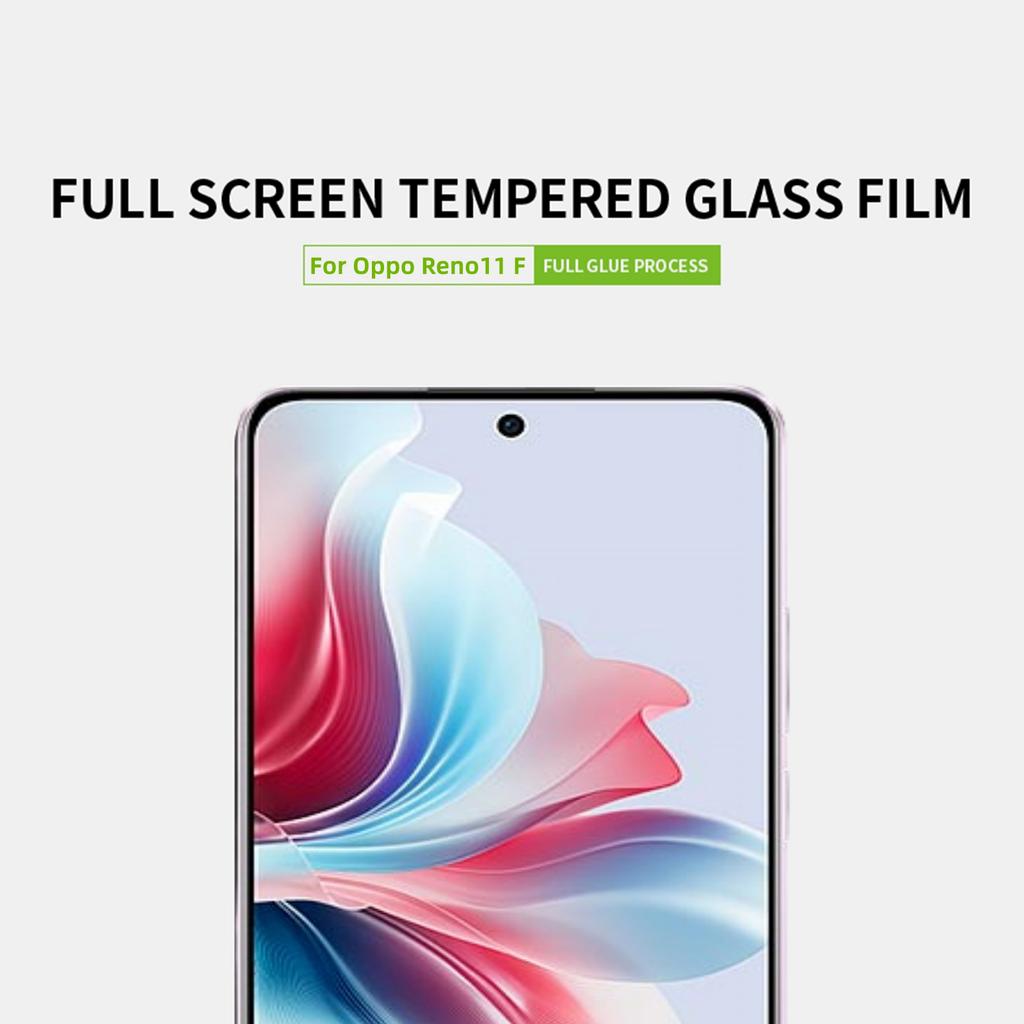PINWUYO JK Tempered Glass Film Series-2 for Oppo Reno11 F 5G Full Screen Protector Anti-explosion