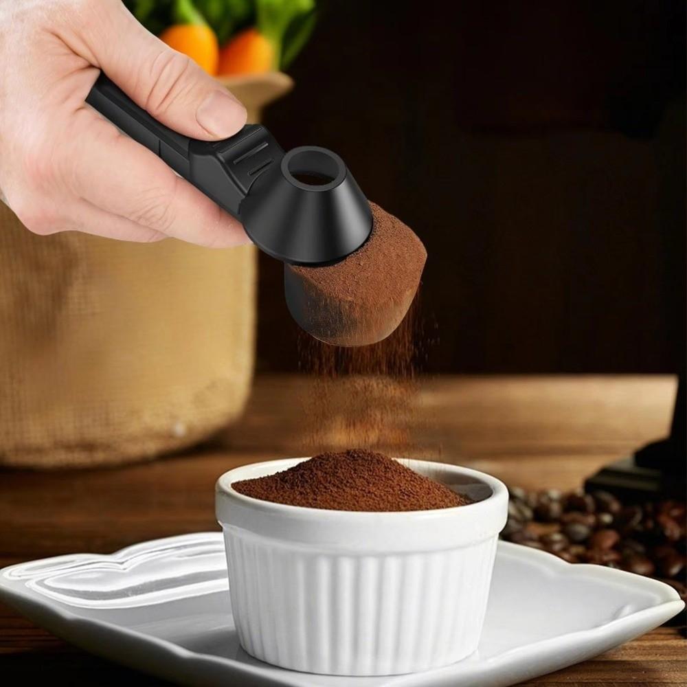 Multi-Purpose Adjustable Slide Coffee Scoop 2-in-1 Function Portable Measuring Spoon Leakproof Coffee Measuring Tool Office