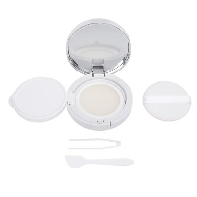 Empty Cushion Foundation Box with Mirror Puff Spoon Refillable Sealed Lid Make Up Powder Container