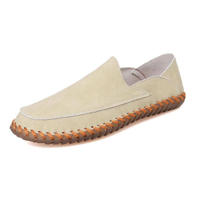 Fashion New Handmade Mens Casual Shoes Leisure Slip On Shoes Fashion Outdoor Sneakers Lightweight Comfy Man Loafers Breathable Moccasins