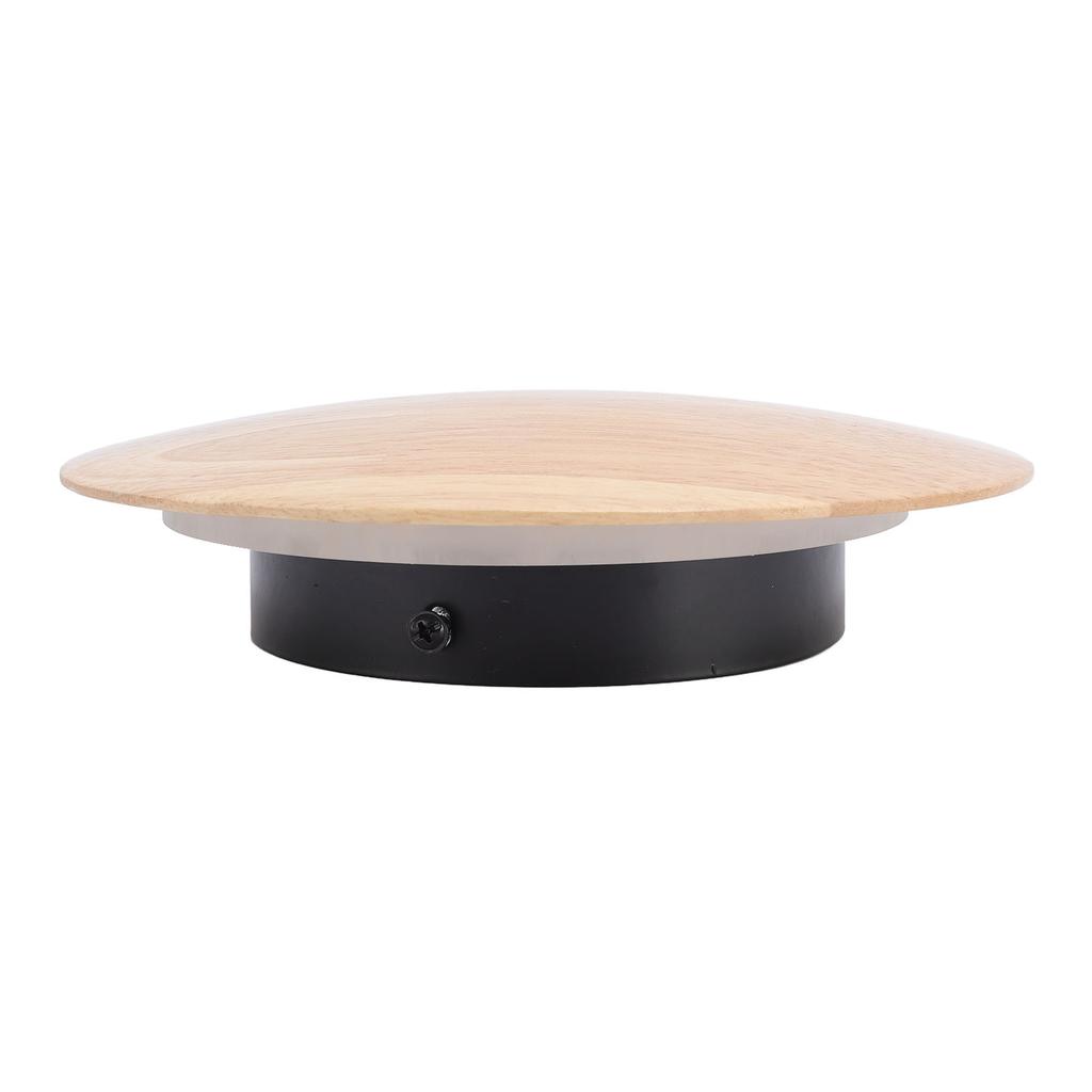 Wood Wall Sconce Hardwired Warm Light Round Indoor LED Wall Lamp for Living Room Bedroom Hallway