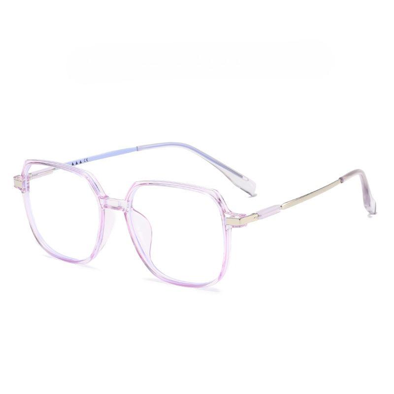 Fashion Large Frame Myopia Glasses Men Women Blue Light Blocking Eyewear Anti Eyestrain Hd Vision Prescription Lens-1.25-2.25