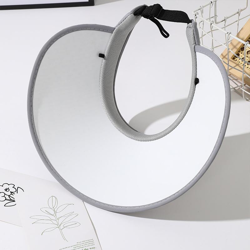 New hat women's sequins empty top sunscreen sun hat summer big brim UV protection outdoor cycling sun hat