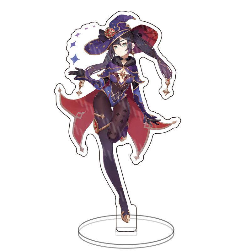 Genshin Impact Barbatos Keqing Barbara Hutao Acrylic Figure Stand Ideal For Decor