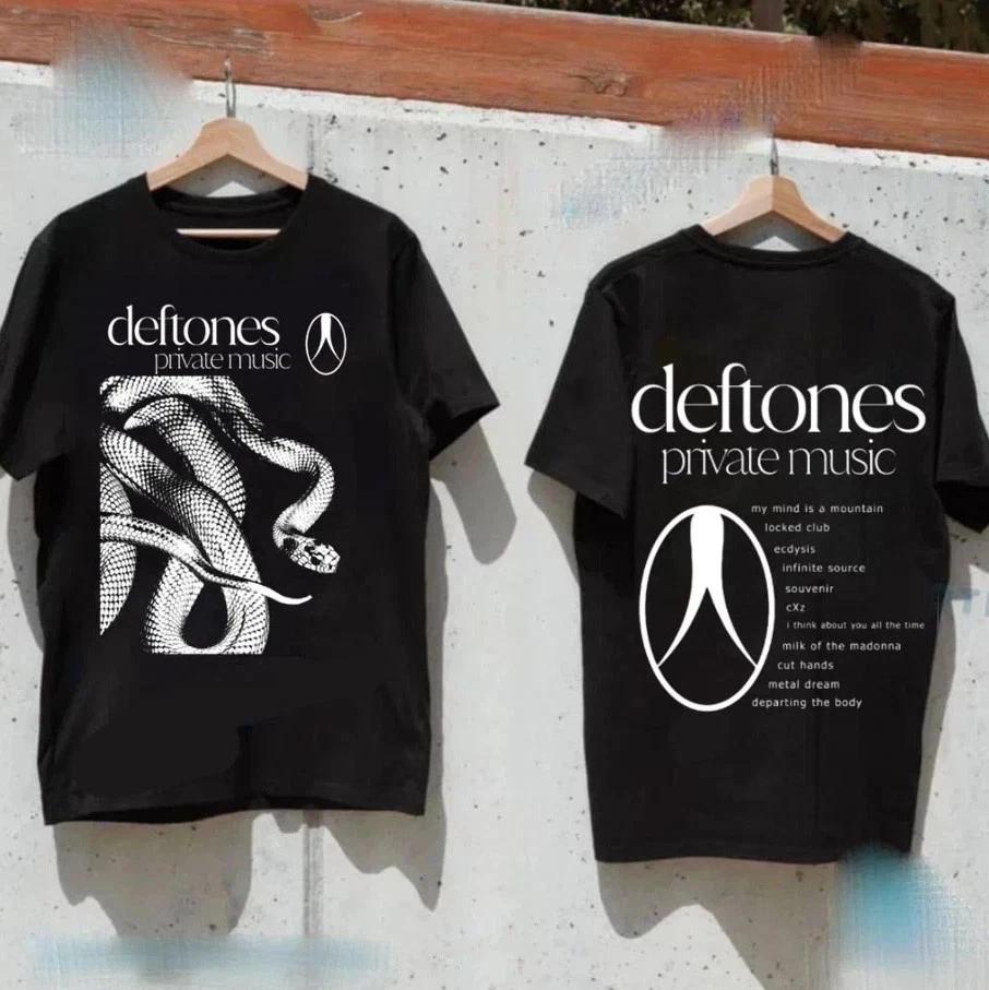 DEFTONES частный музыкальный тур 2025 футболка с коротким рукавом L