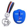 For Mitsubishi Outlander XL Pajero Lancer Asx Attrage Grandis 3 button Silicone car Key Protective Cover Case Keychain Shell