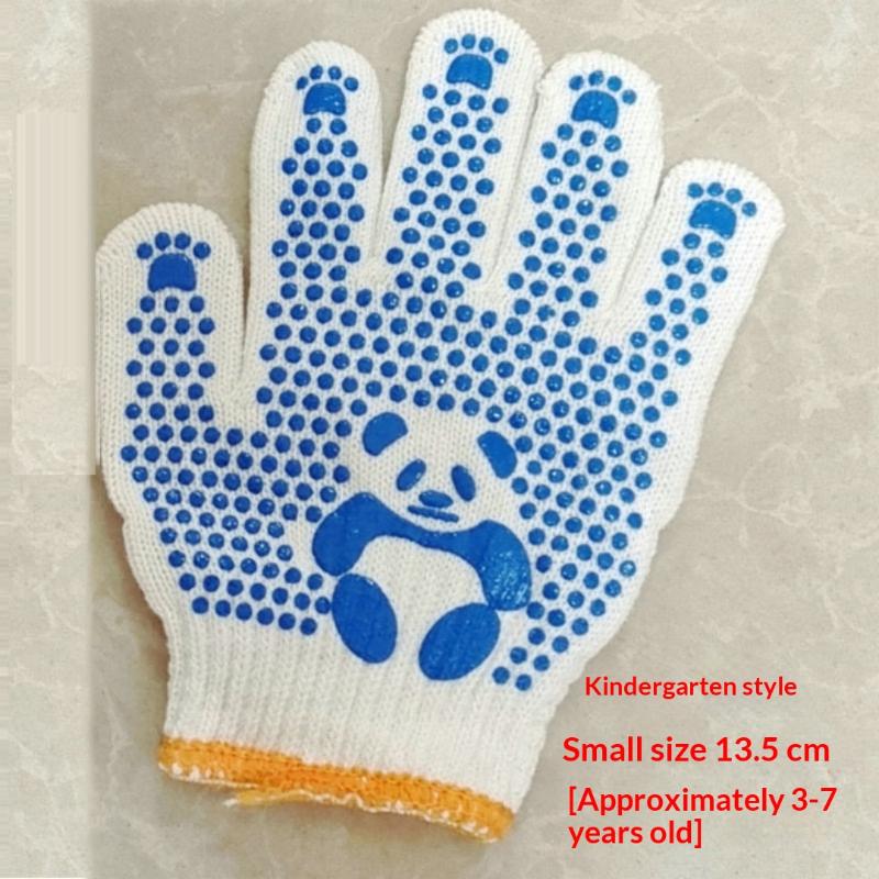 1Pair Mittens Children Gloves Non-Slip Breathable Children Work Gloves Animal Pattern Hand Protectors Gardening Gloves